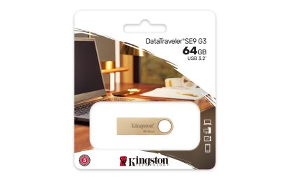 KINGSTON USB Stick Data Traveler DTSE9G3/64GB, USB 3.2, Gold - Image 3