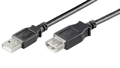 GOOBAY καλώδιο προέκτασης USB, αρσενικό σε θηλυκό, 1.8m, μαύρο