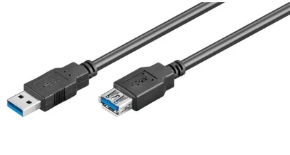 GOOBAY καλώδιο USB 3.0 σε USB (F), copper, 1.8m, μαύρο