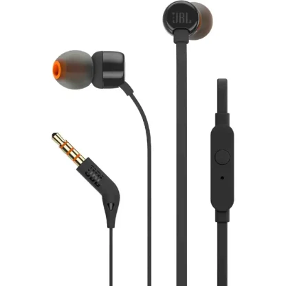 Hands Free JBL Tune 160 In-ear 3.5mm 9mm Dynamic Driver Pure Bass Sound με Μικρόφωνο JBLT160BK Μαύρο - Image 3