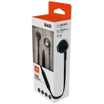 Hands Free JBL Tune 205 In-ear 3.5mm με Μικρόφωνο JBLT205 Mαύρα - Image 2