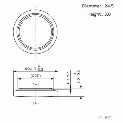 Μπαταρία Λιθίου CR2430 3V Lithium - Image 2