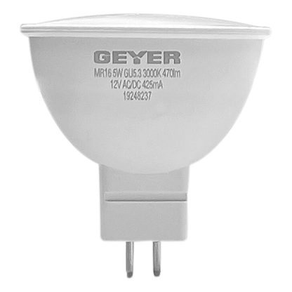 Λάμπα LED MR16 5W GU5.3 3000K 470lm GEYER