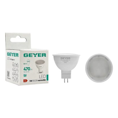 Λάμπα LED MR16 5W GU5.3 3000K 470lm GEYER - Image 3